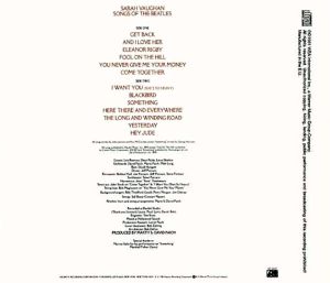 Sarah Vaughan - Songs Of The Beatles [ CD ]