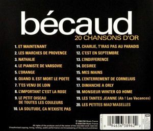 Gilbert Becaud - 20 Chansons D'or [ CD ]
