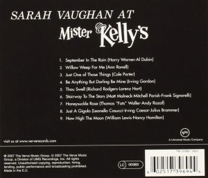 Sarah Vaughan - Live At Mister Kelly's [ CD ]
