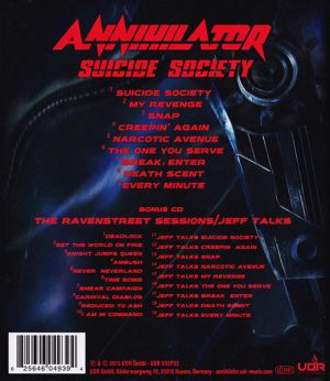 Annihilator - Suicide Society (Limited Ecolbook incl. 3D cover & Live bonus CD) [ CD ]