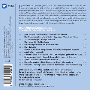 Rudolf Kempe, Staatskapelle Dresden - Richard Strauss: Complete Orchestral Works (9CD Box)