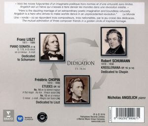 Nicholas Angelich - Dedication - Liszt, Schumann, Chopin [ CD ]