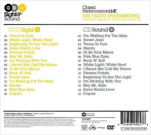 Velvet Underground - Velvet Redux Live MCMXCIII - Sight & Sound (CD with DVD) [ DVD ]