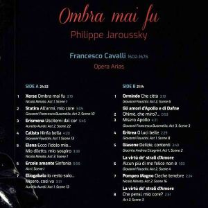 Philippe Jaroussky - Ombra Mai Fu (Francesco Cavalli Opera Arias) (Vinyl) [ LP ]