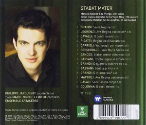 Philippe Jaroussky - Stabat Mater & Motets To The Virgin Mary [ CD ]