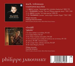 Philippe Jaroussky, Ensemble Artaserse - Bach, Telemann: Sacred Cantatas & Vivaldi: Sacred Works For Alto (2CD)