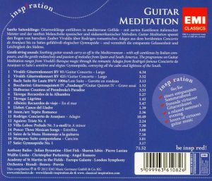 Guitar Meditation: Works by Vivaldi, Bach, Rodrigo, Tarrega, Albeniz, Boccherini, Villa-Lobos, Satie - Various Artists [ CD ]