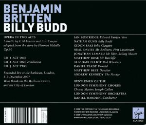 London Symphony Orchestra, Daniel Harding - Benjamin Britten: Billy Budd (3CD)