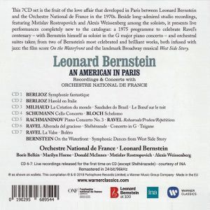 Leonard Bernstein - An American In Paris (Recordings & Concerts with Orchestre National de France) (7CD Box Set) [ CD ]