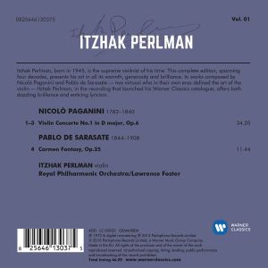 Itzhak Perlman - Paganini: Violin Concerto No.1 & Sarasate: Spanish Fantasy [ CD ]