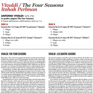 Itzhak Perlman - Vivaldi: The Four Seasons (Vinyl)