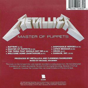Metallica - Master Of Puppets (Remastered 2017, Digisleeve) [ CD ]