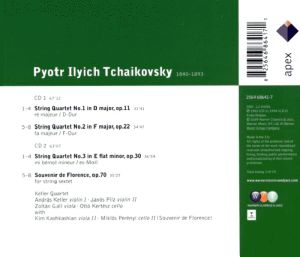 Tchaikovsky, P. I. - String Quartets 1-3 & Souvenir de Florence (2CD) [ CD ]