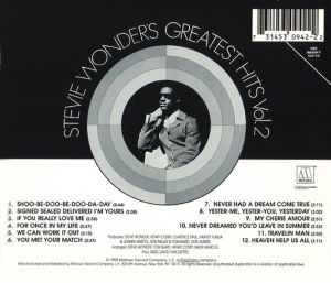 Stevie Wonder - Greatest Hits 2 [ CD ]