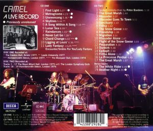 Camel - A Live Record (2CD) [ CD ]
