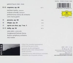 Faure, G. - Requiem Op.48, Pavane Op.50, Elgie Op.24 [ CD ]