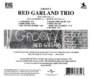 Red Garland Trio - Groovy (Rudy Van Gelder Remasters) [ CD ]