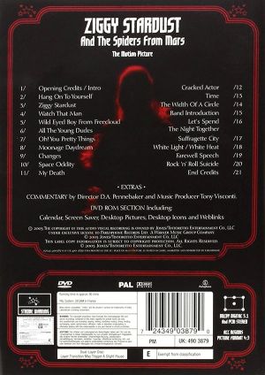 David Bowie - Ziggy Stardust And The Spiders From Mars (The Motion Picture Soundtrack) (DVD-Video)