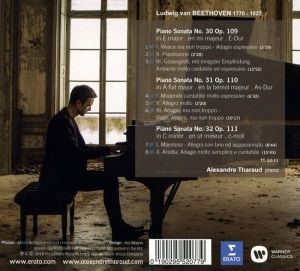 Alexandre Tharaud - Beethoven Piano Sonatas No.30 Op.109, No.31 Op.110, No.32 Op.111 [ CD ]