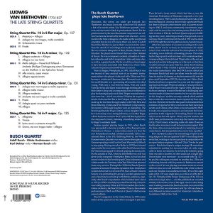 Busch Quartet - Beethoven: The Late String Quartet No.12, 14, 15 & 16 (3 x Vinyl) [ LP ]