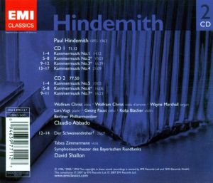 Hindemith, P. - Kammermusik No.1-7 & Der Schwanendreher (2CD) [ CD ]