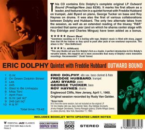 Eric Dolphy - Outward Bound (Digipak + 3 bonus tracks) [ CD ]