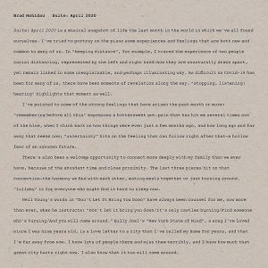 Brad Mehldau - Suite: April 2020 (Vinyl) [ LP ]