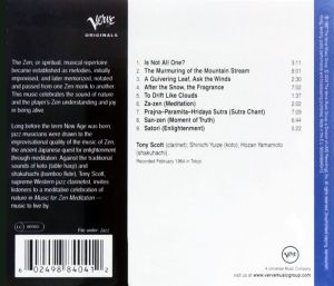 Tony Scott - Music For Zen Meditation [ CD ]
