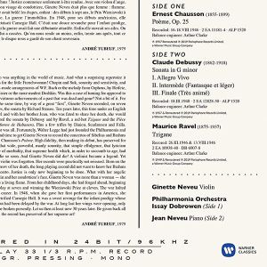 Ginette Neveu - Chausson: Poeme, Debussy: Sonate & Ravel: Tzigane (Vinyl) [ LP ]