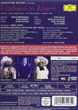 Rossini, G - L'Italiana In Algeri (Metropolitan Opera, James Levine) (2 x DVD-Video) [ DVD ]