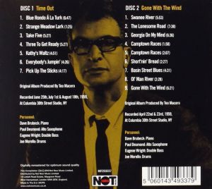 Dave Brubeck Quartet - Time Out & Gone With The Wind (2CD)