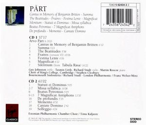 Arvo Part: Choral & Instrumental Works - Various Artists (2CD)