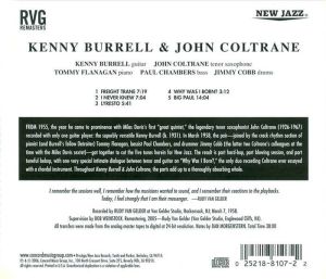Kenny Burrell & John Coltrane - Kenny Burrell & John Coltrane (Rudy Van Gelder Remasters) [ CD ]