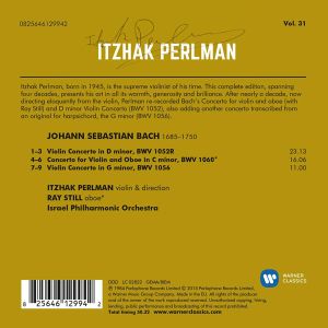 Itzhak Perlman - Bach: Violin Concertos & Concerto For Violin And Oboe (CD)