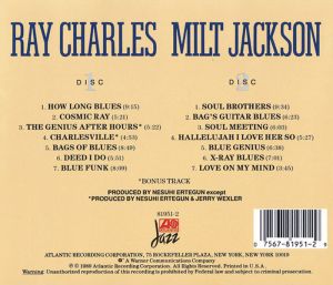 Milt Jackson & Ray Charles - Soul Brothers / Soul Meeting (2CD)