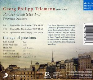 The Age of Passions - Telemann: Pariser Quartette 1-3 (CD)