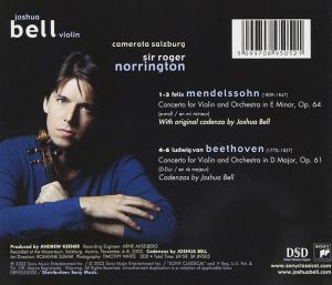 Joshua Bell - Beethoven & Mendelssohn: Violin Concerto [ CD ]