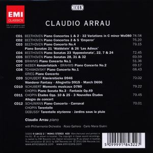 Claudio Arrau - Icon: Virtuoso Philosopher Of The Piano (12CD Box)