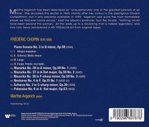Martha Argerich - Chopin: The Legendary 1965 Recording (CD)