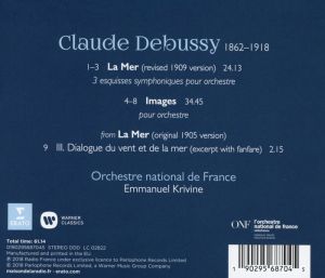 Emmanuel Krivine - Debussy: La Mer, Images [ CD ]