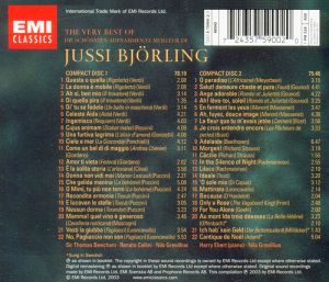 Jussi Bjorling - The Very Best Of  Jussi Bjorling (2CD) [ CD ]