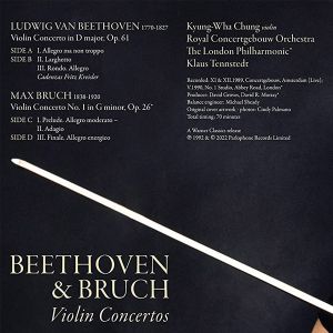 Kyung-Wha Chung - Beethoven & Bruch: Violin Concertos (2 x Vinyl)