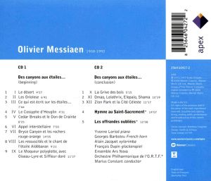 Yvonne Loriod - Messiaen: Messiaen: Des Canyons Aux Etoiles…, Hymne Au Saint-Sacrement & Les Offrandes Oubliees (2CD)