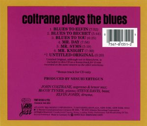 John Coltrane - Coltrane Plays The Blues [ CD ]