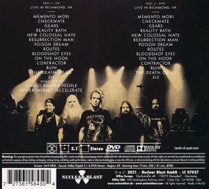 Lamb Of God - Live In Richmond, VA (CD with DVD) [ CD ]