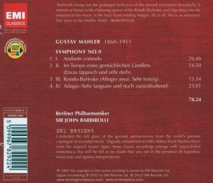 John Barbirolli - Mahler: Symphony No.9 [ CD ]