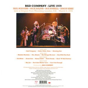 Bad Company - Live 1979 (Limited, Orange Coloured, Record Store Day Drops 2022) (2 x Vinyl)
