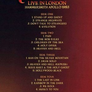 Dio - Live In London - Hammersmith Apollo 1993 (2 x Vinyl) [ LP ]