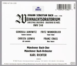 Karl Richter - Bach, J. S: Christmas Oratorio, BWV248 (3CD) [ CD ]