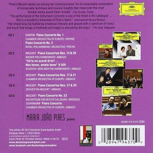 Maria Joao Pires - Complete Concerto Recordings On Deutsche Grammophon (5CD box)
